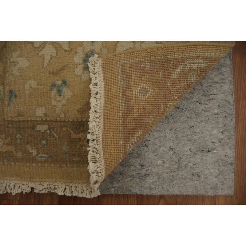 Hand Knotted Oriental 100% Wool Carpet Traditional All-Over Brown Ziegler Area Rug - 3' 0'' X 1' 11''
