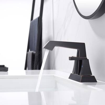 2-Handle Bathroom Sink Faucet, 3 Holes Bathroom Faucet