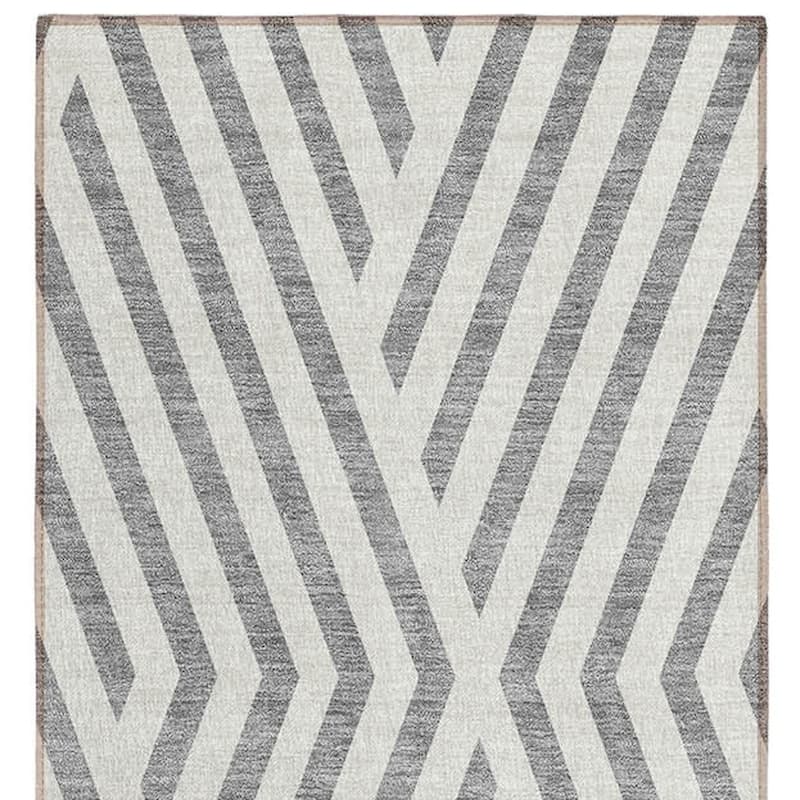 Alnaz Sleek Geometric Weather Resistant Blended Style Outdoor Rug