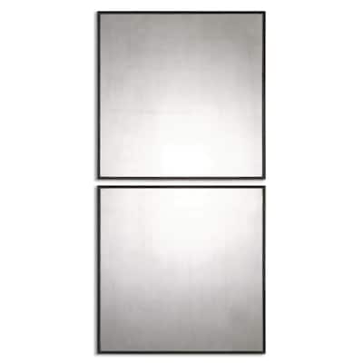 Uttermost Matty Set of (2) Decorative Antiqued Mirror Squares