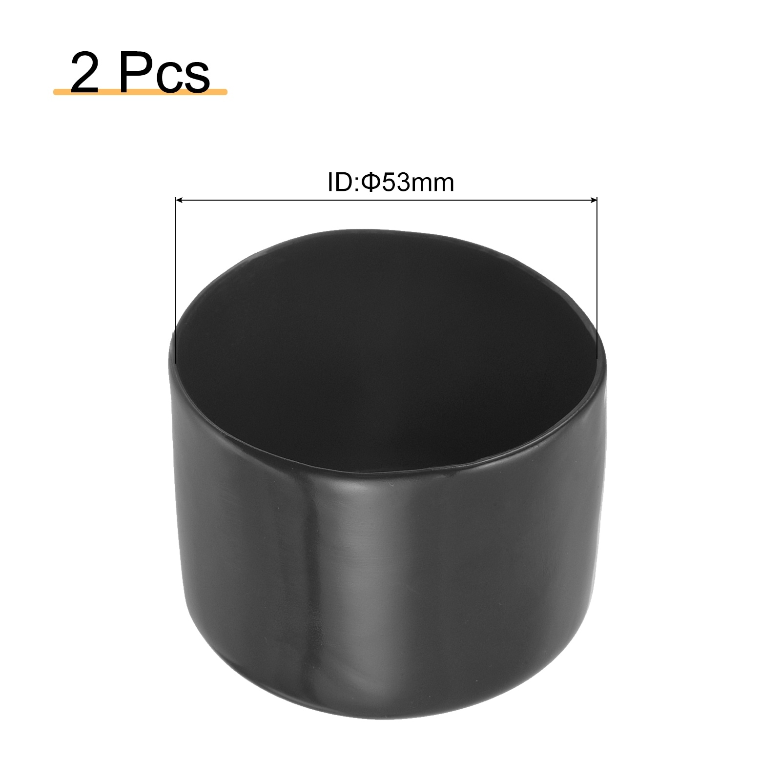 Rubber End Caps, Round Vinyl Plug Insert Plastic End Caps for Tubing, Fence, Pipe Post, Furniture