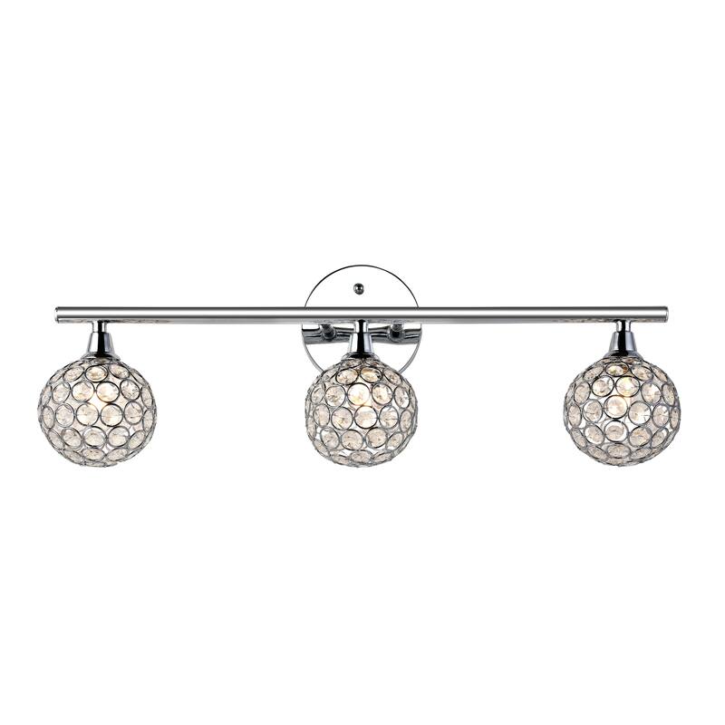 Beverly Iron/Glass Contemporary Glam LED Vanity Light, by JONATHAN Y