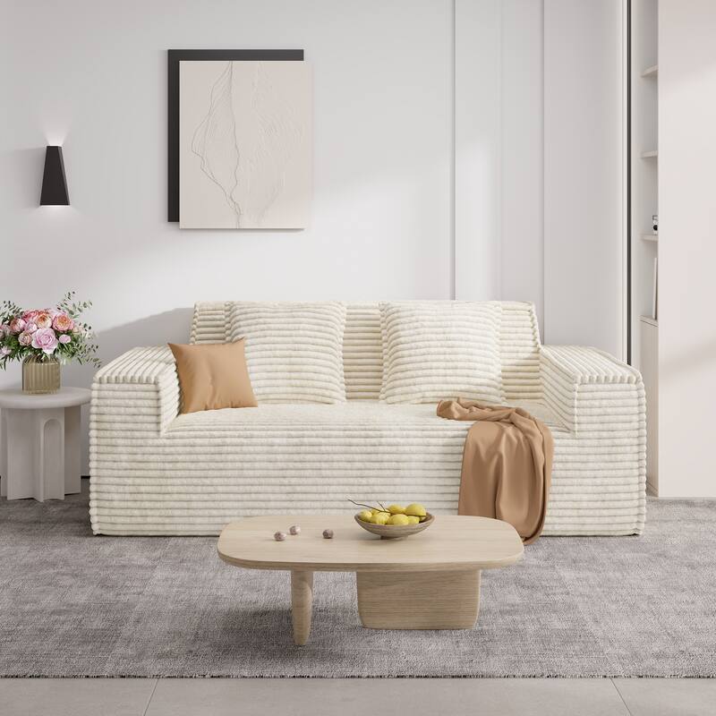 75" Modern Loveseat Sofa, No Assembly Required Comfy Deep Seat Couches 1 pcs for Living Room, Bedroom, Apartment