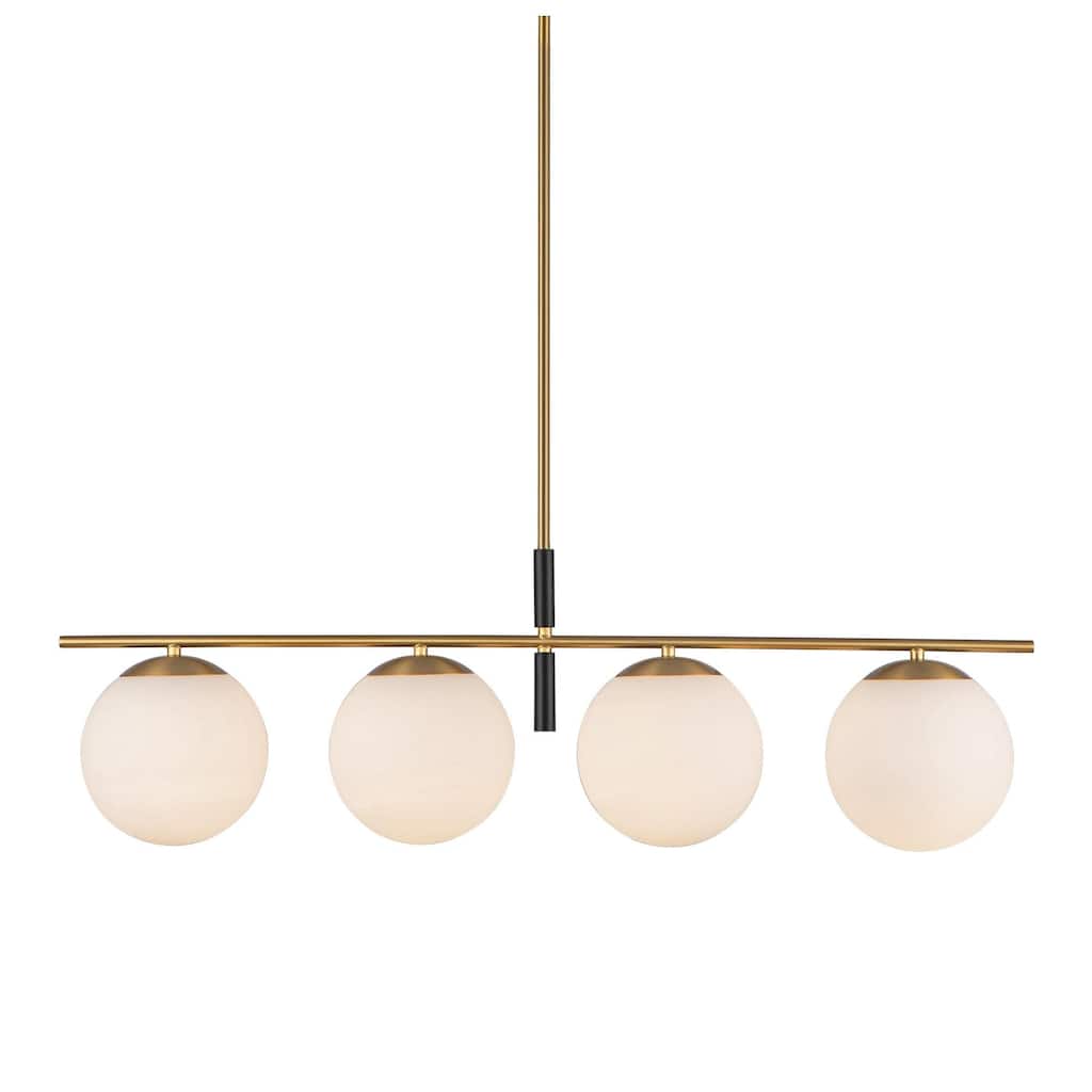 Alora Lighting LP421437 Zuri 4 Light 37" Wide Linear Chandelier with