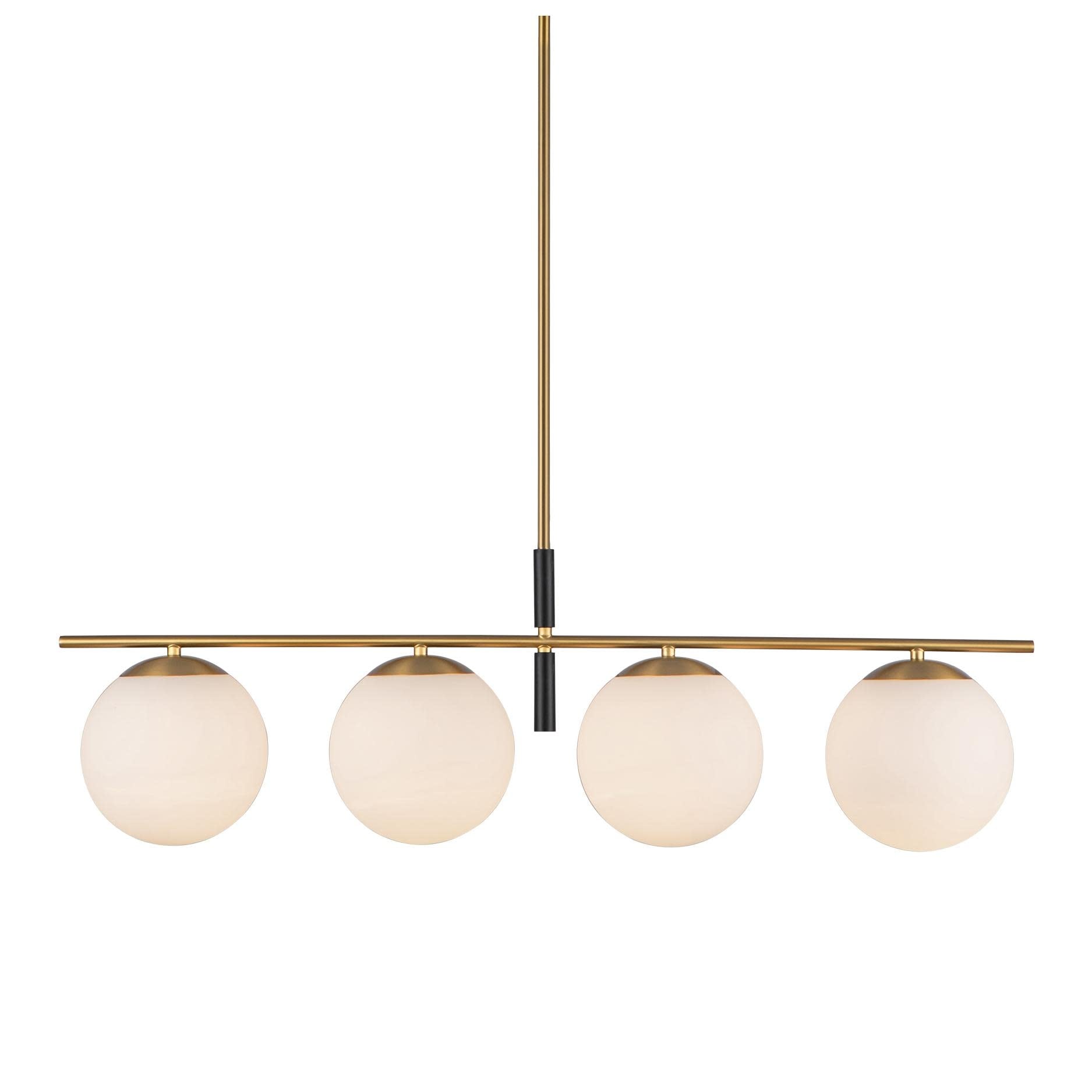 Alora Lighting LP421437 Zuri 4 Light 37" Wide Linear Chandelier with