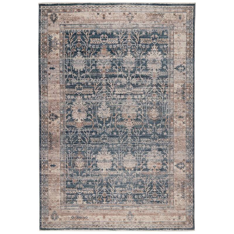 Terra by Obeetee Heirloom Persian Blue Rug - 3'3" x 5' - Oxford Blue - 3'3" x 5'