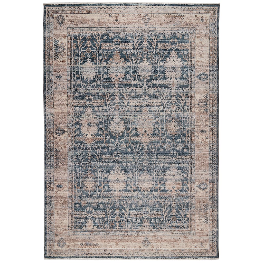 Terra by Obeetee Heirloom Persian Blue Rug - 3'3" x 5'