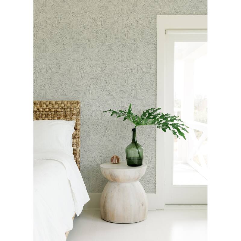 A-Street Prints Aldabra Grey TextuGeometric Wallpaper