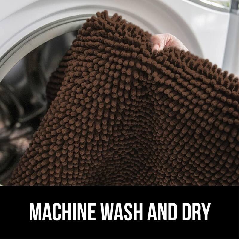 Thick Soft Absorbent Chenille, Rubber Backing