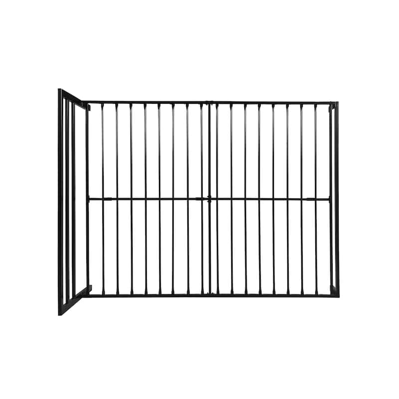 Modern Queen Size Metal Platform Bed with Headboard