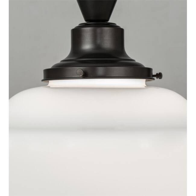 Meyda Tiffany 240369 Revival Schoolhouse 16" Wide Semi-Flush Ceiling