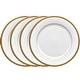 preview thumbnail 12 of 14, Charlotta Set of 4 Dinner Plates, 10-1/2" Gold