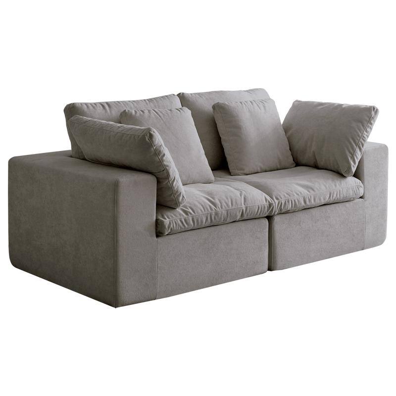 Modular Sectional Sofa, Compressed Sectional Sofa Modern Minimalist Style Corduroy Couch, Sleeper Sofa