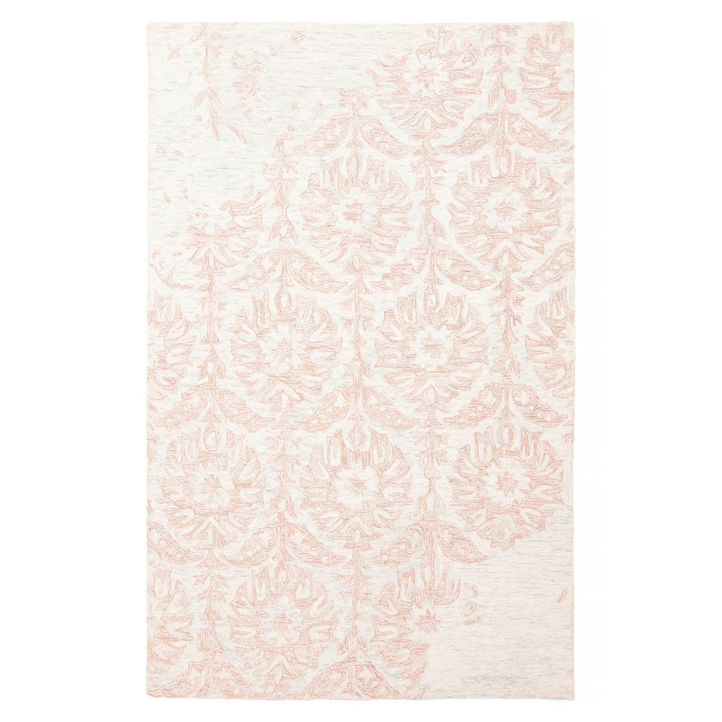 ECARPETGALLERY Hand Tufted Timeless Tan Wool Rug - 5'1 x 8'0