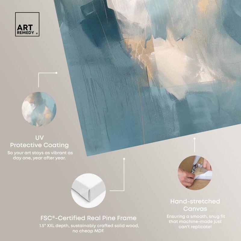 Blue Dreams Canvas by Art Remedy, Gallery Wrapped