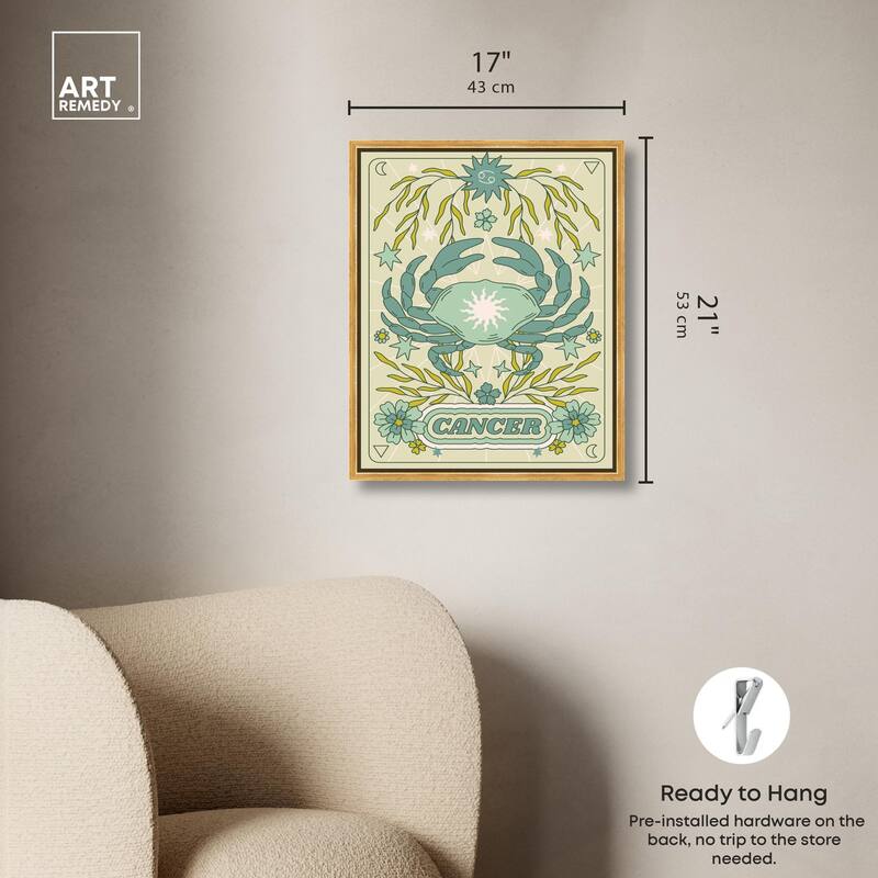 Cancer Stars Card Canvas by Art Remedy
