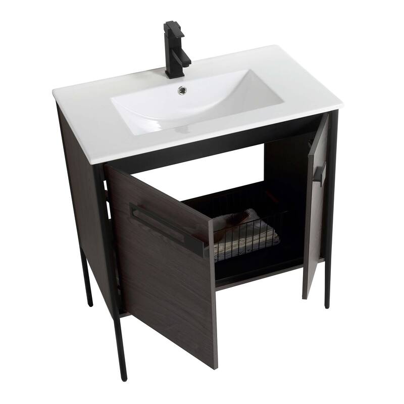 Fine Fixtures Oakville Bathroom Vanity with White Ceramic Sink