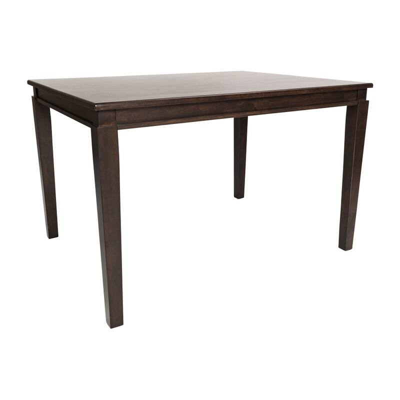 Classic Wood Dining Table with Offset Tapered Legs