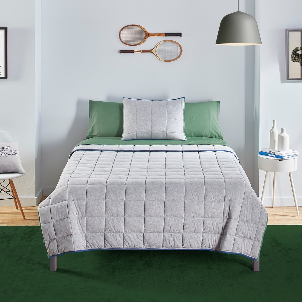Lacoste Westover 3-Piece Cotton Quilt Set