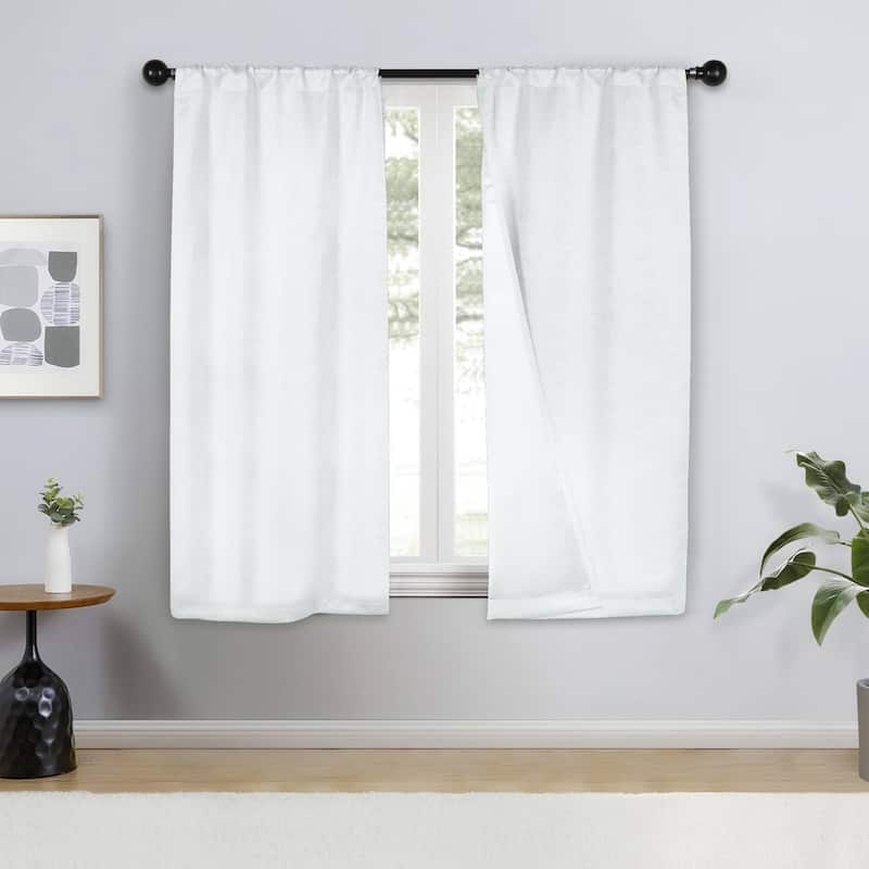 Superior Senna Washable Room Darkening Curtains, Set of 2 Panels
