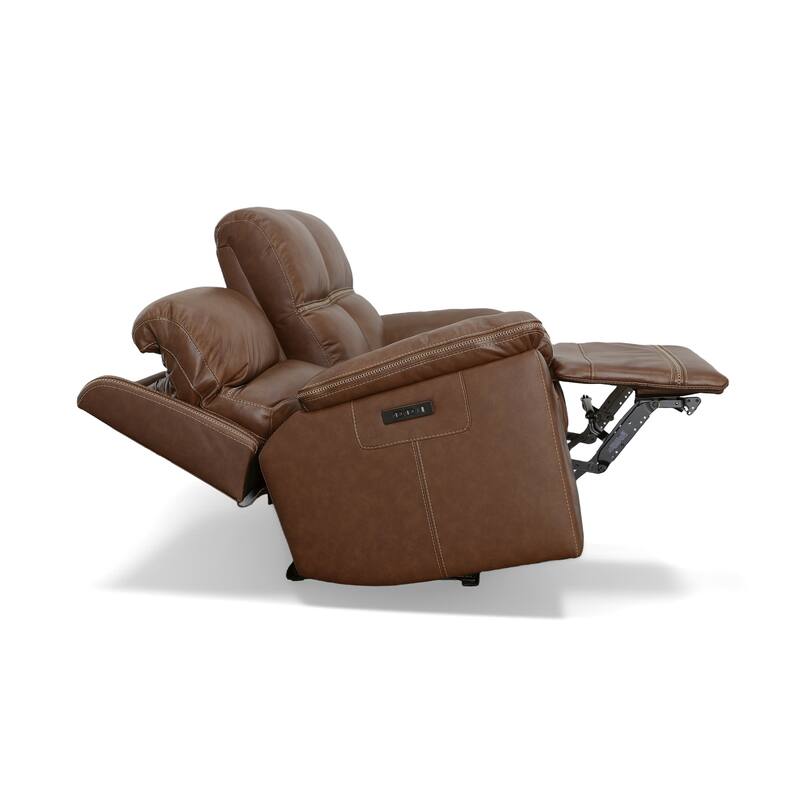 Jackson Zero Gravity Top Grain Leather Power Reclining Sofa with Power Headrests by Flexsteel