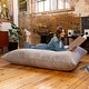 preview thumbnail 14 of 95, Jaxx 5.5' Huge Bean Bag Floor Pillow and Lounger for Adults - Microsuede Platinum