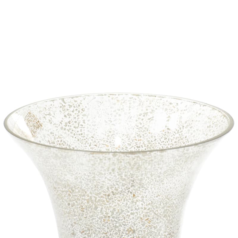 Glass Room Uplight with Gold Base - Set of 2 Silver - Roche River Decor