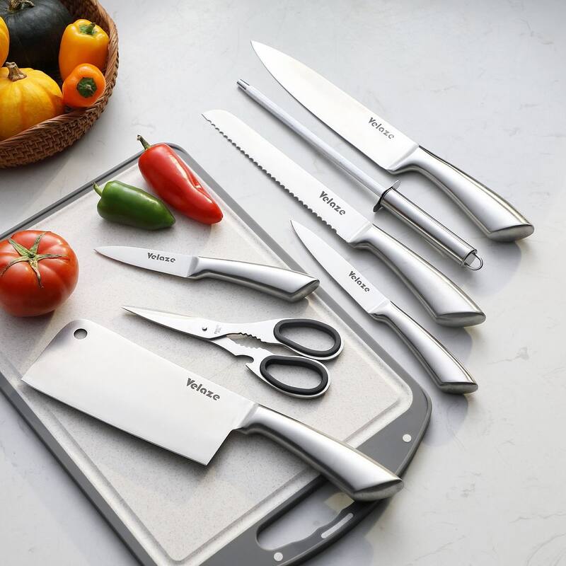 Velaze Aperol 8 pcs Knife Block Set with Storage