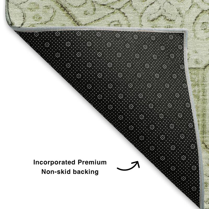 Premium Washable Super Soft Traditional Mosaic Mayfield Rug