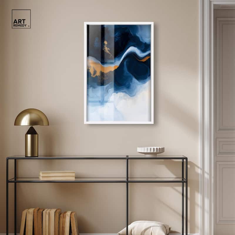 Blue Deep I Shadowbox by Art Remedy