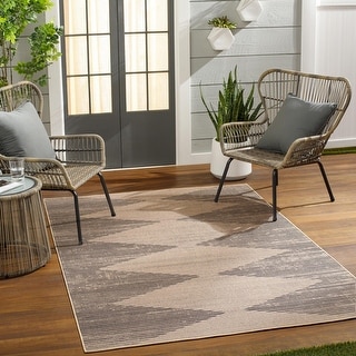 Aby Recycled Machine Washable Boho Diamond Area Rug
