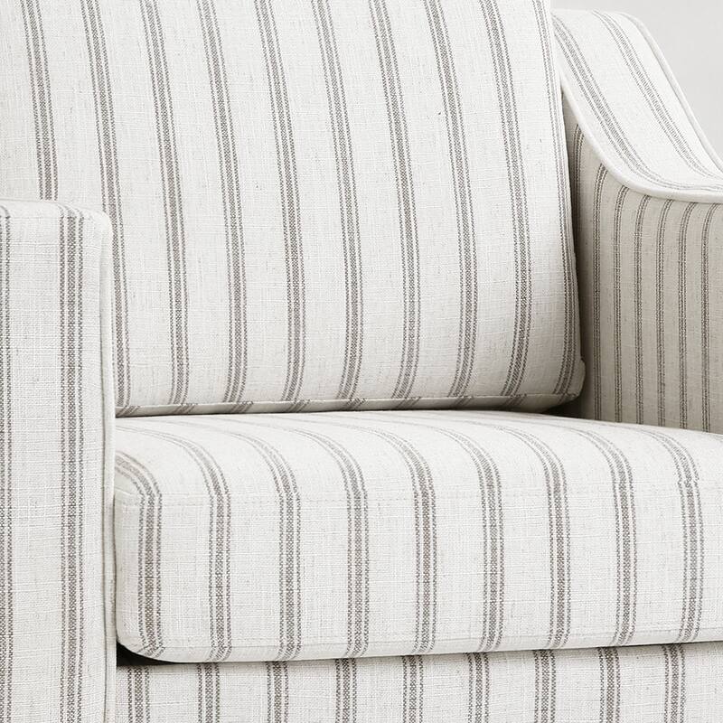 30'' W Vegan Leather/ Chenille Swivel Accent Chair