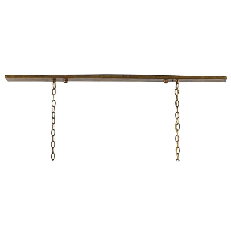 Currey & Company Maximus Gold Chandelier - 16"h x 47"w x 13"d