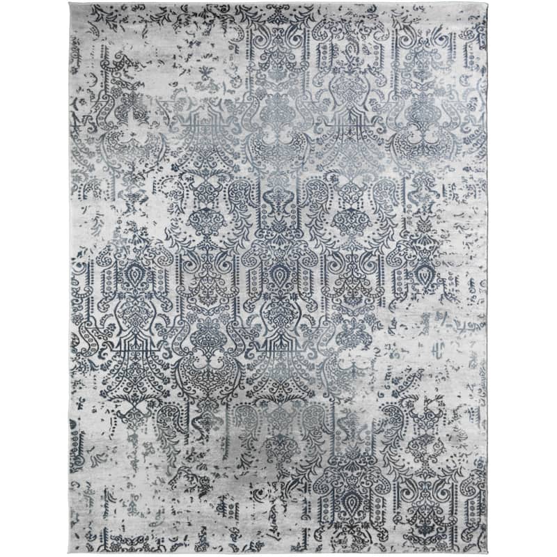 Everest Babylon Blue Transitional Area Rug - 9'2"x12'6" - Blue