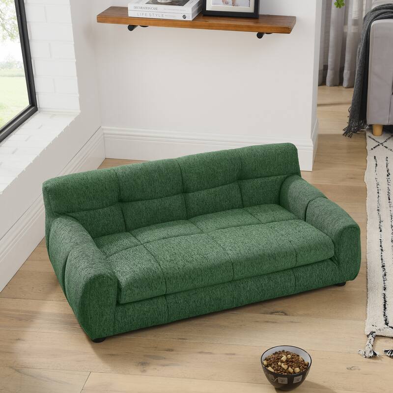 Soft and Comfortable Pet Sofa with Backrest and Armrests, Suitable for Modern Pet Sofas for Small and Medium-Sized Dogs