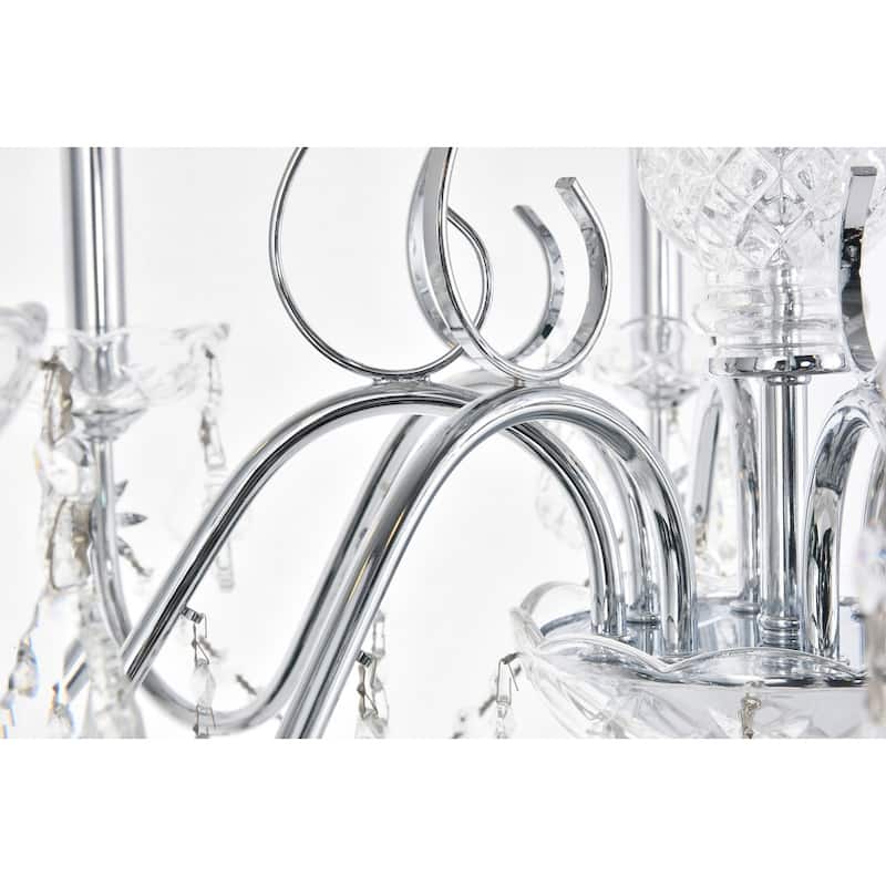 Fleur Illumination 8 light Chrome Chandelier
