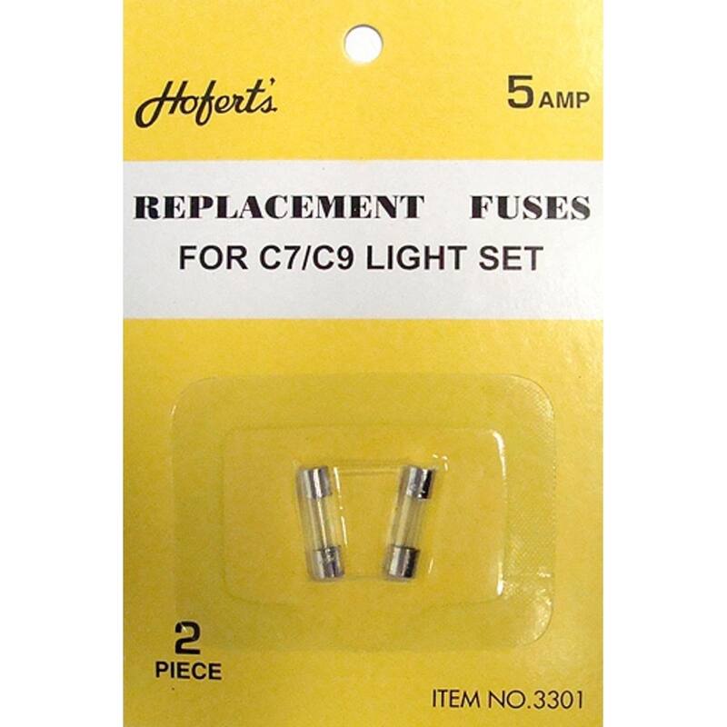 Replacement Fuses for C7 or C9 Christmas Light Strings - 10ct