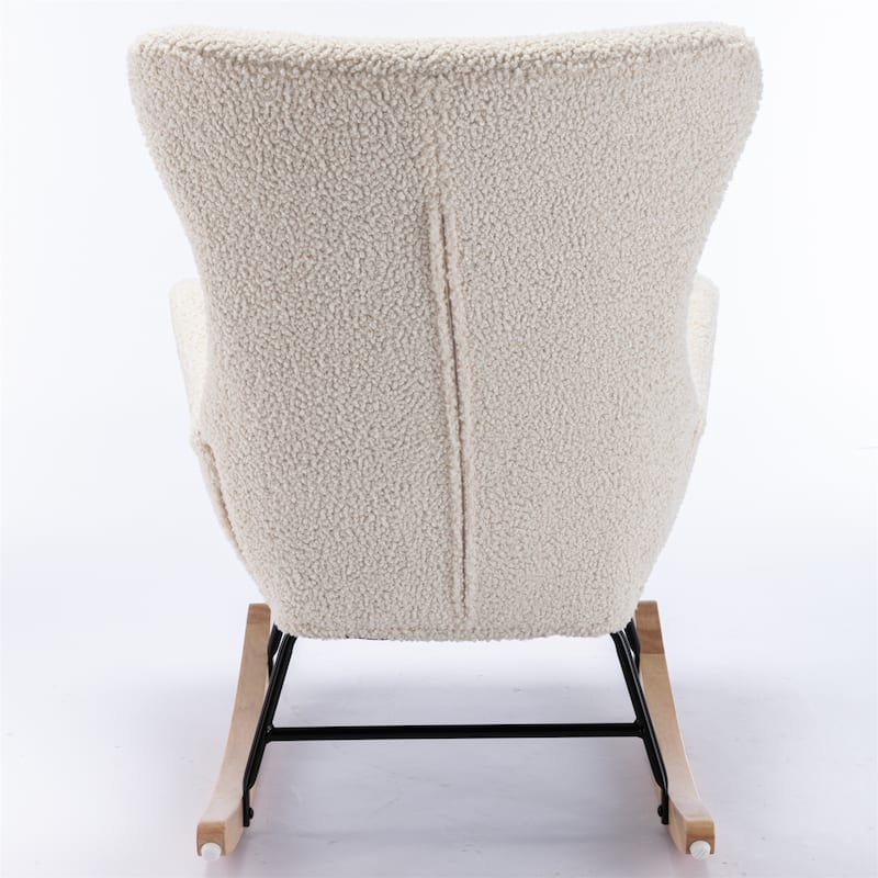 Teddy Fabric Rocking Chair Accent Chair