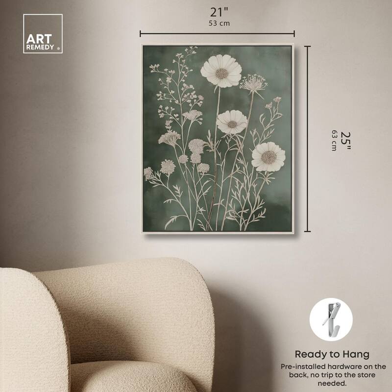 Airy Green Garden Canvas by Art Remedy