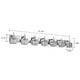 preview thumbnail 66 of 182, 2/3/4-Light Modern Bathroom Crystal Vanity Light Wall Sconces