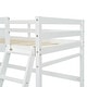 preview thumbnail 17 of 16, Modern Twin Size High Loft Bed with Inclined Ladder and Guardrails for Bedroom