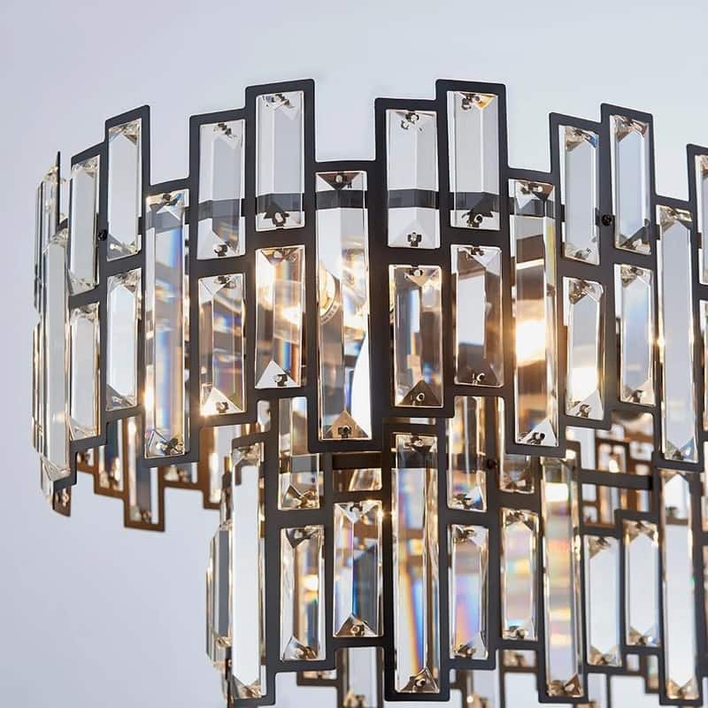 KAYLA 24in Chandelier 10-Light Crystal Chandelier