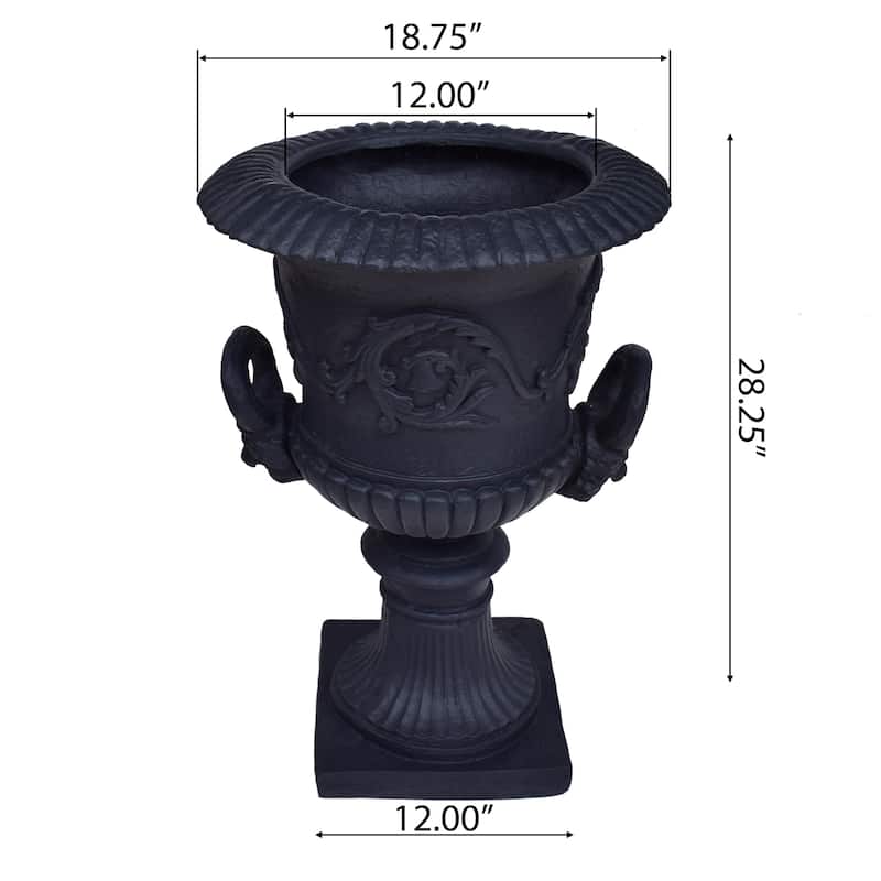 Adonis Roman Botanical Lightweight Concrete Chalice Garden Urn Planter by Christopher Knight Home