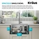 preview thumbnail 115 of 162, KRAUS Kore Workstation Undermount Stainless Steel Kitchen Sink