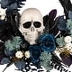 preview thumbnail 3 of 2, National Tree Company 24" Artificial Halloween Skull Half Wreath - 2 ft