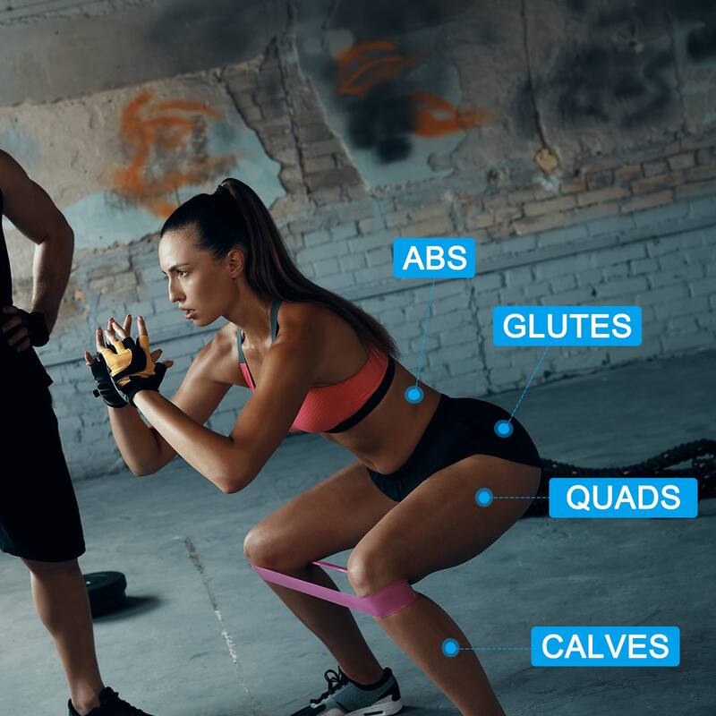 Resistance Bands Set, 5pcs Workout Bands with 5 Levels, Carrying Pouch