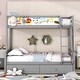 preview thumbnail 2 of 4, Twin over Full Bunk Bed with Whiteboard, Hooks, and Drawers - Interactive and Spacious