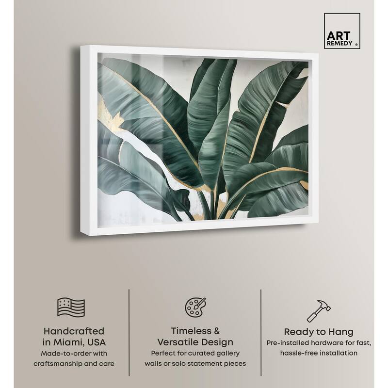 Jungle Jewel Jade II Shadowbox by Art Remedy