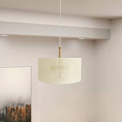Pendant Lamp - Oak + Natural + Gold