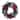 Purple Poinsettia and Silver Pine Cone Christmas Wreath - Unlit 24"